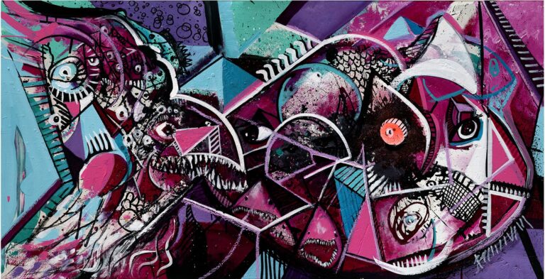 Joey Feldman art piece titled Pollock featured on tainted magazine